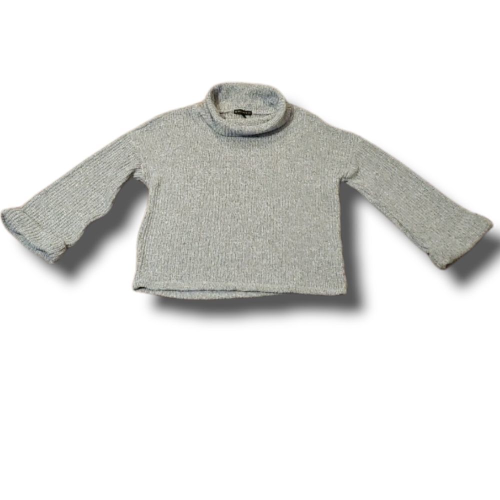 Gibsonlook‎ Flare Sleeve Cowl Neck Grey Sweater Size Small NWOT